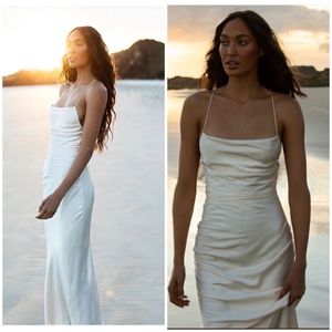 LA LUNE LACE BACK MAXI DRESS